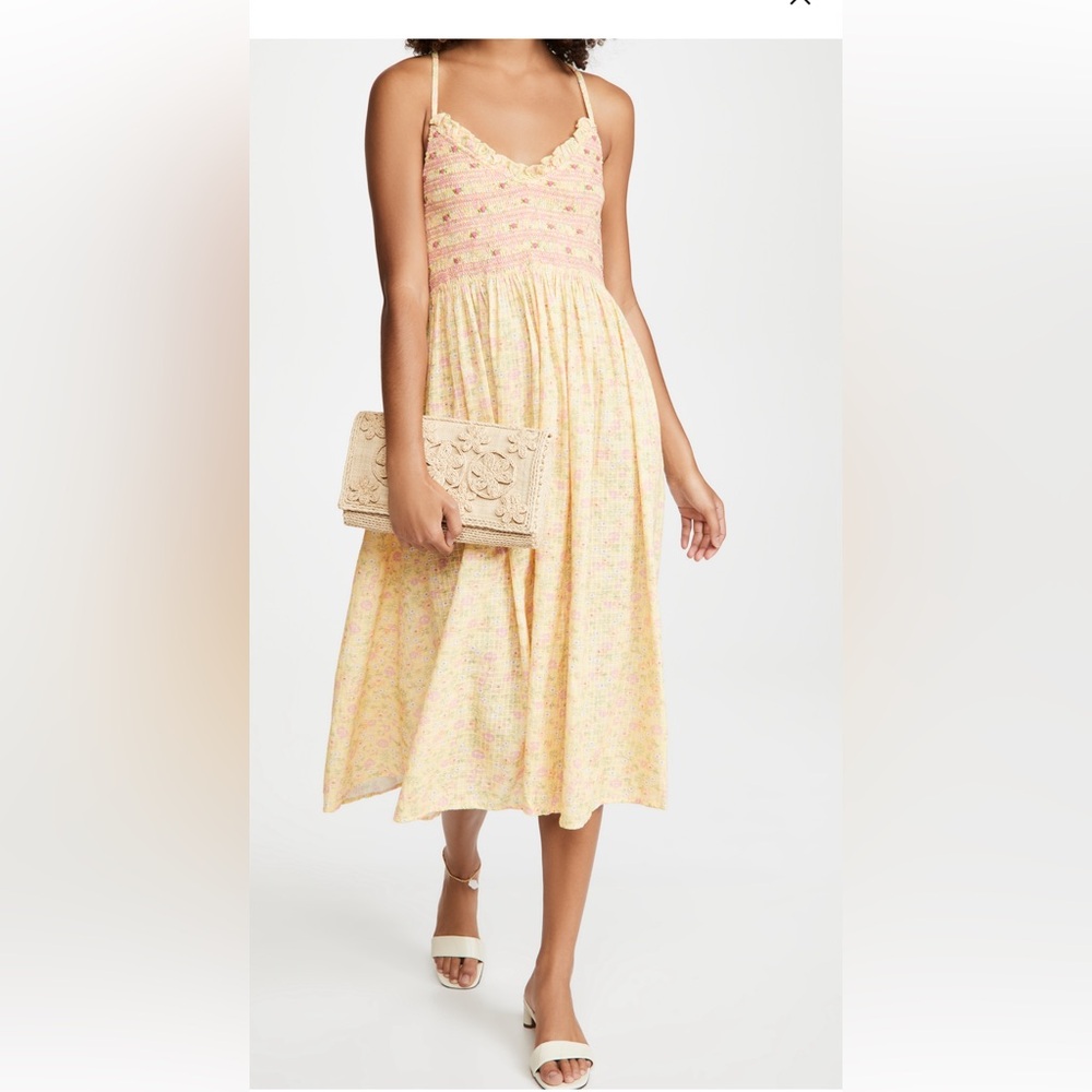 Loveshackfancy Canyon Dress in Chateau Rose